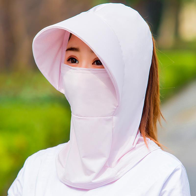 Sun Hat Hats For Women Protective Neck Cover Hat Korean Wide Brim Version Hat Outdoor Women's Foldable Summer Anti-UV Summer Hat