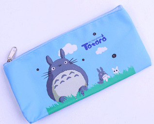 Cute Kawaii Fabric Pencil Case Lovely Cartoon Totoro Pen Bags For Kids Gift  Zakka kawaii stationery estuches school supplies