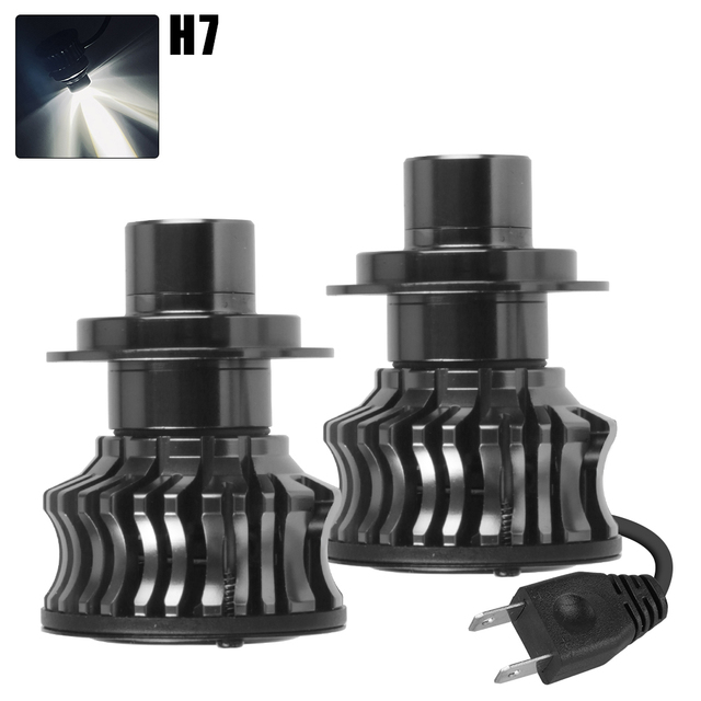 2pc Projector Fog Light Car Motorcycle Led Laser Headlight Super Bright H11/H8/H7/9005/9006/9012/PSX26 1 Pair High /Low Beam Lights