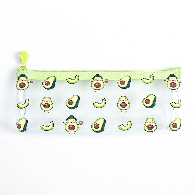 1 Pcs Kawaii Pencil Case Avocado School Pencil Box Pencilcase Pencil Bag School Supplies Stationery