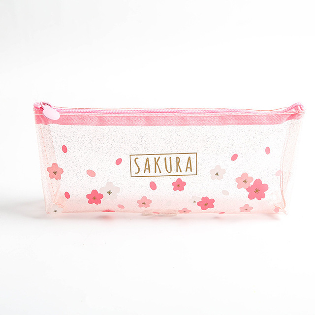 1Pc Kawaii Pencil Case Beautiful pink girl heart Gift Estuches School Pencil Box  Pencil Bag School Supplies Stationery