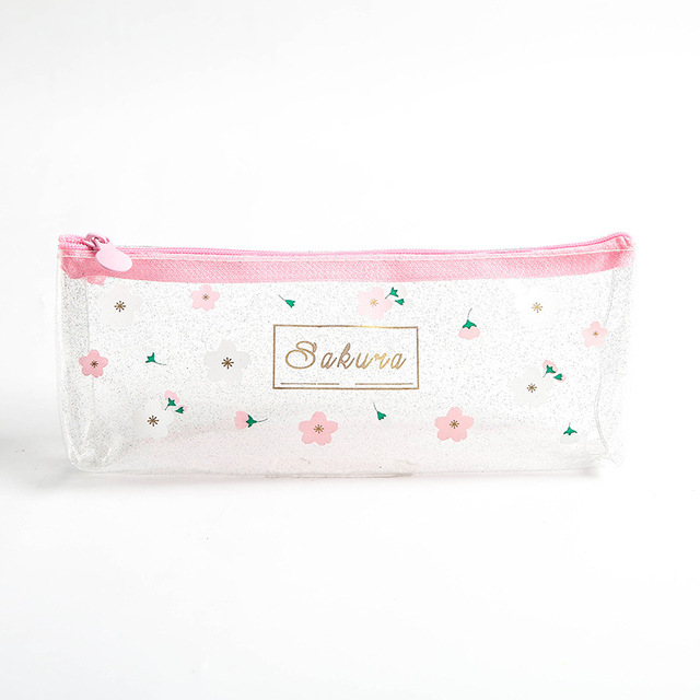 1Pc Kawaii Pencil Case Beautiful pink girl heart Gift Estuches School Pencil Box  Pencil Bag School Supplies Stationery