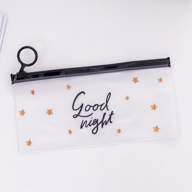 Kawaii Unicorn EVA Pencil Case Simple Ring Zipper Pull Design Office Pencil Bag Cute For Student School Supplies Stationery Gift