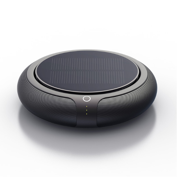 Rechargeable Solar Car Air Purifier Negative Ion Aromatherapy Round Portable Deodorant Formaldehyde Smart Air Freshener