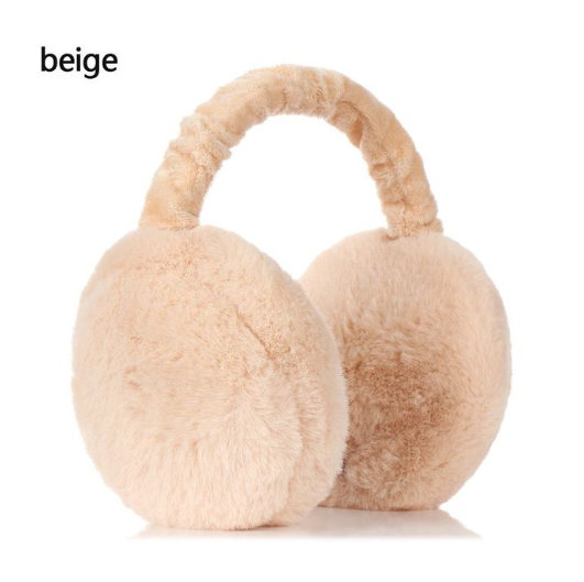 Fashion Women Earmuffs Solid Color Warmer Earflaps Foldable Adjustable Comfortable Ear Cover for Autumn And Winter Outdoors