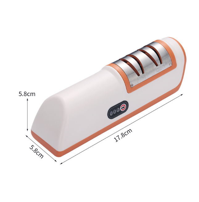 1PC Electric Knife Sharpener USB Charging Kitchen Accessories Professional 4 Grinding Level 2-speed Household Sharpener Tool New