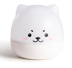 Cute Bear LED Night Lamp Starry Children Music Projector Lamp USB Rechargeable Rotate Light For Kids Bedside Bedroom Decoration