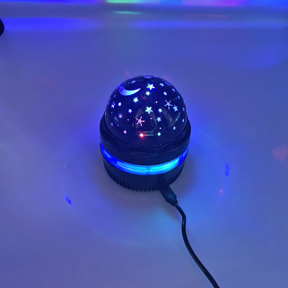 Rotating Starry Sky Projector Lights Magic Ball LED Projection Lamp for Car Home Holiday Party Stage Flash Bedroom Night Light