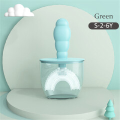 Baby Toothbrush Children Teeth Oral Care Cleaning Brush Convenient Kid Silicone Newborn U-Shaped Teethbrush with Dust Cover