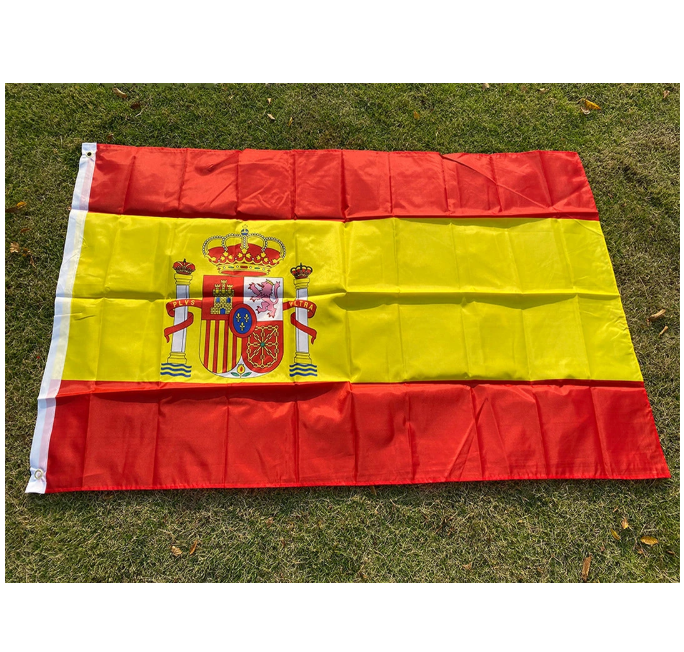 Spain National Flag Polyester No Fade ESP ES Espana Spanish Flag Banner for Celebration big flags