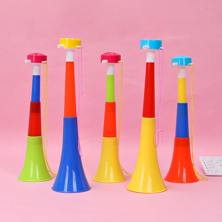 1pc Color Random World Cup Hot Sale Telescopic Horn Two Large Horn Toys for Children