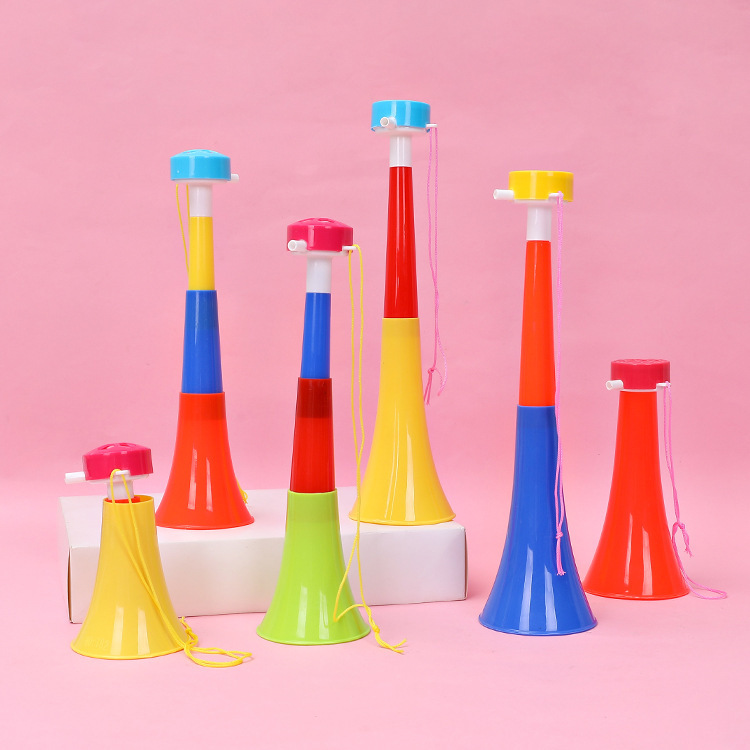 1pc Color Random World Cup Hot Sale Telescopic Horn Two Large Horn Toys for Children
