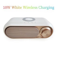 Multi-function wireless speaker, Bluetooth, charging clock, alarm clock, FM radio, TF, wireless charger