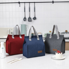 Oxford Fabric Portable Bento Insulation Bag, Student Lunch Bag, Portable Picnic Ice Pack, New