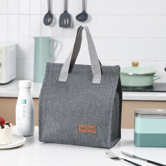 Oxford Fabric Portable Bento Insulation Bag, Student Lunch Bag, Portable Picnic Ice Pack, New