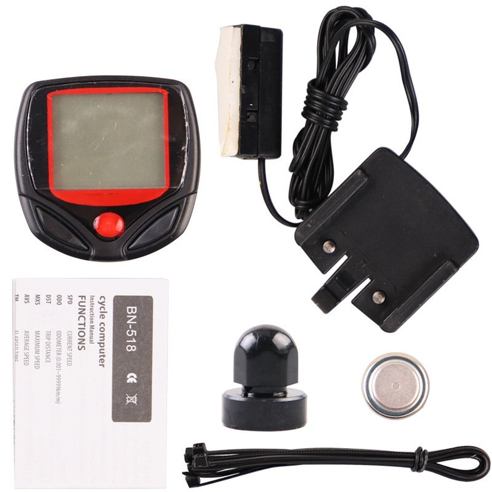 Waterproof Bicycle Bike Cycle Lcd Display Digital Computer Speedometer cycling computer