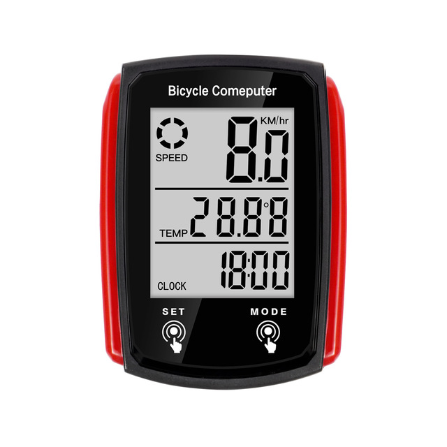 Bicycle Luminous Stopwatch  Road mountain Bike Touch Screen Speedometer CNC  Bicycle Wired English Version Luminous Odometer