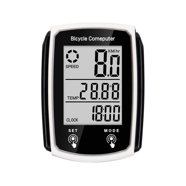 Bicycle Luminous Stopwatch  Road mountain Bike Touch Screen Speedometer CNC  Bicycle Wired English Version Luminous Odometer