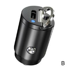 30W Mini Stealth Car Adapter QC3.0 Quick Charge Type C PD Charger QC/PD Car Fast Charger With Pull Auto Electronic Accessories