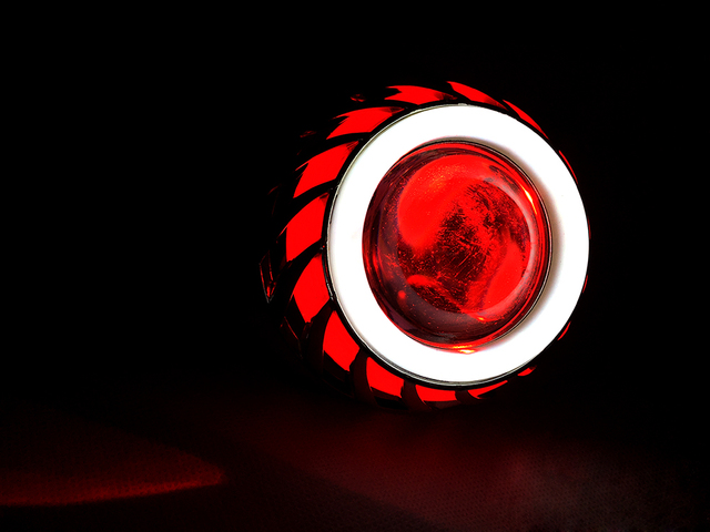 1pcs Motorcycle Headlight Motorbike 1000LM Moto Spotlights LED Projector Lens Dual Halo Angel Devil Eye Motorcycle Motos Accessories