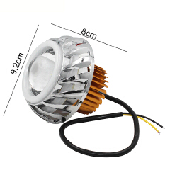 1pcs Motorcycle Headlight Motorbike 1000LM Moto Spotlights LED Projector Lens Dual Halo Angel Devil Eye Motorcycle Motos Accessories