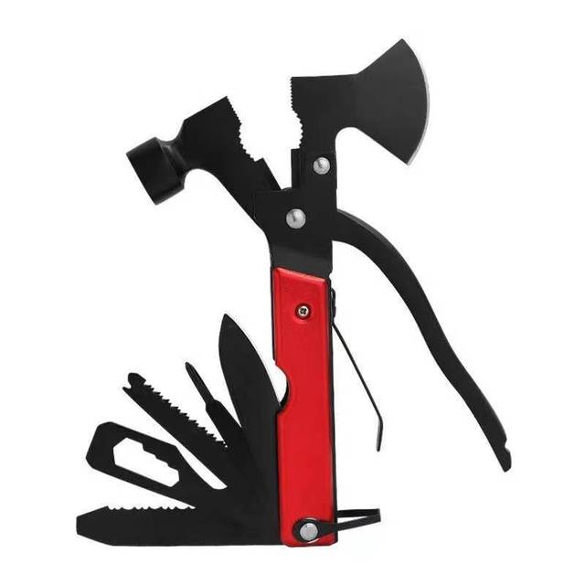 Hammer and Knife Tool14-in-1 Portable Camping and Emergency Survival Mini Lightweight Folding Hatchet