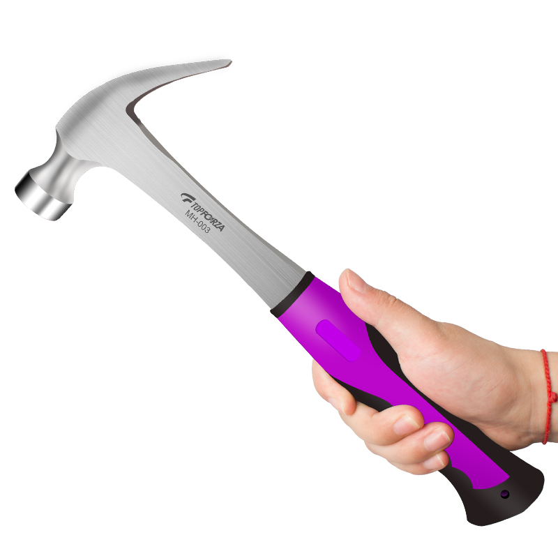 Claw Hammer One Piece forged Steel Hammer Woodworking Carpenter Roofers Striking Hand Tools for  Decoration