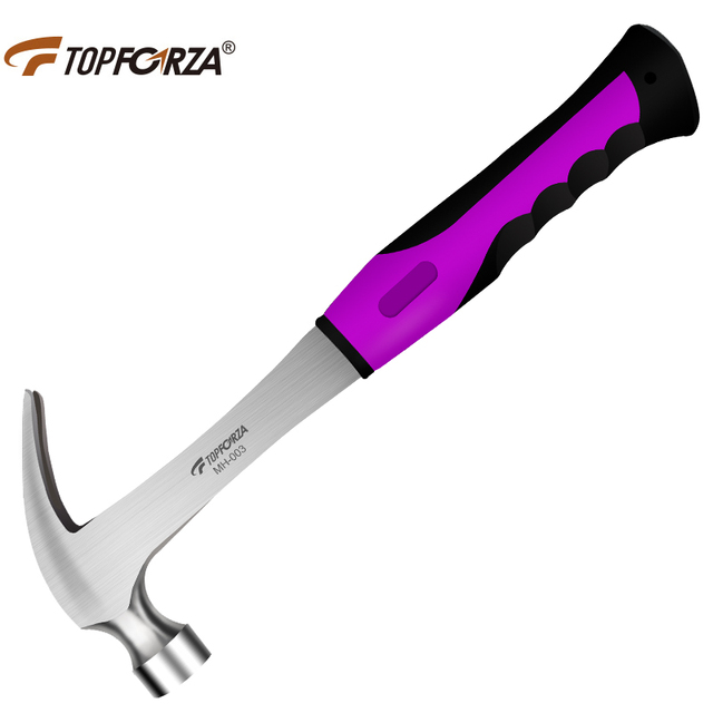 Claw Hammer One Piece forged Steel Hammer Woodworking Carpenter Roofers Striking Hand Tools for  Decoration
