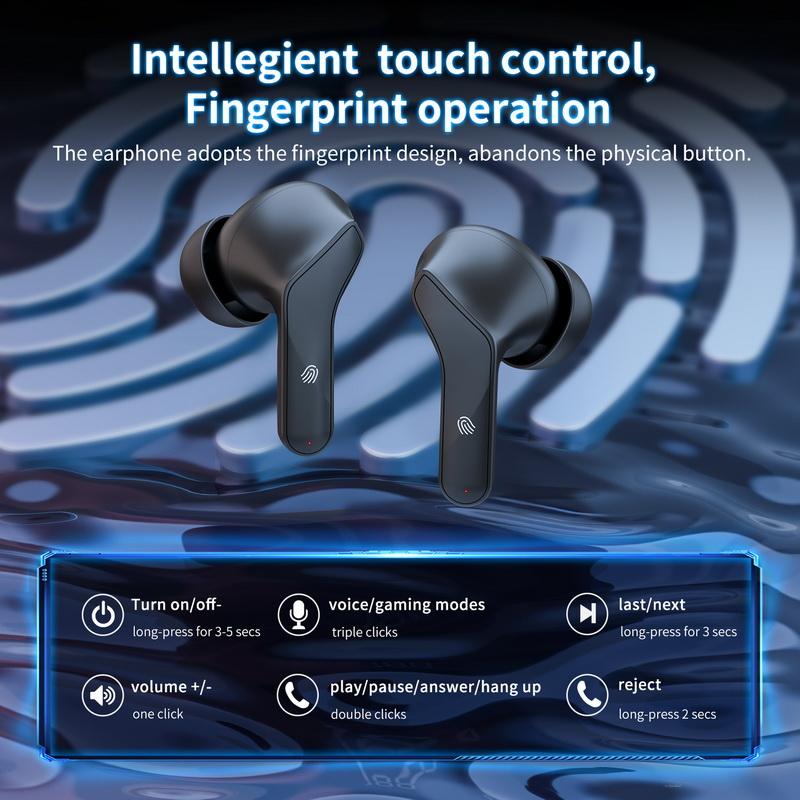 T33 Bluetooth Gaming Gaming Chicken Noise-cancelling TWS Digital Display In-ear Wireless Headphones