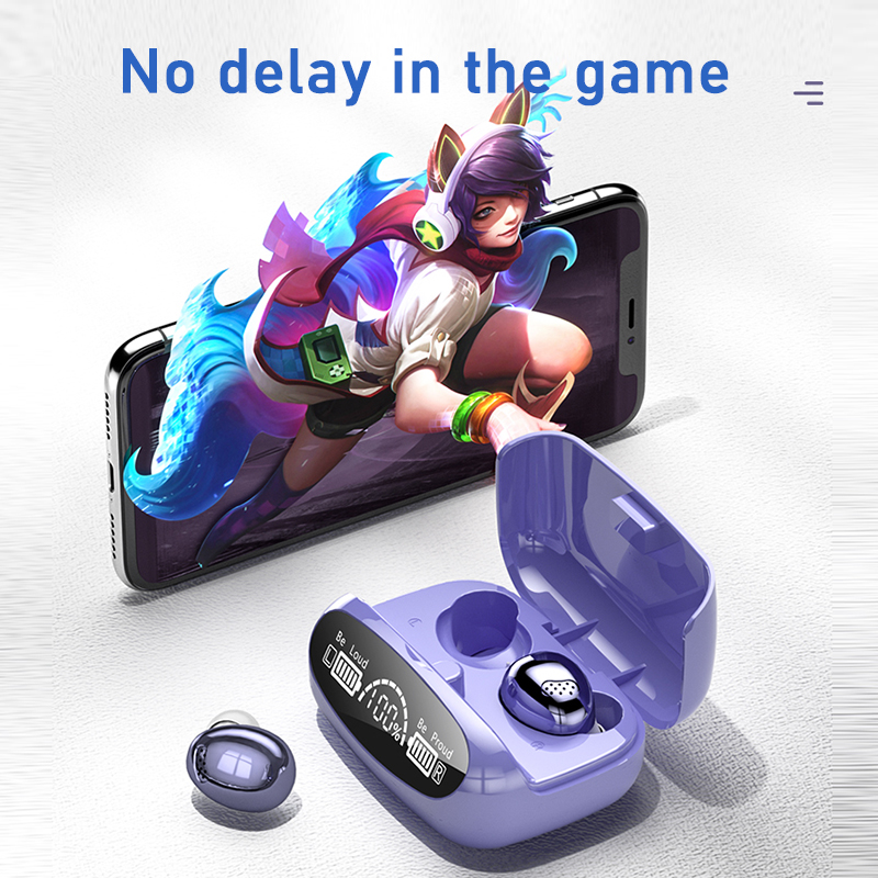 Bluetooth Earphones Lotus Wireless Headphones 3500mAh Charging Box Gaming Headset For iphone 13 Samsung Lotus