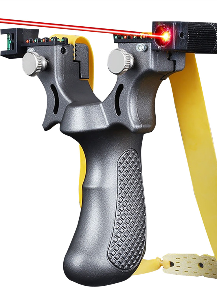 High-power Laser Aiming Slingshot Outdoor Sports Hunting Shooting Catapult Competition Practice Using High Precision Solid