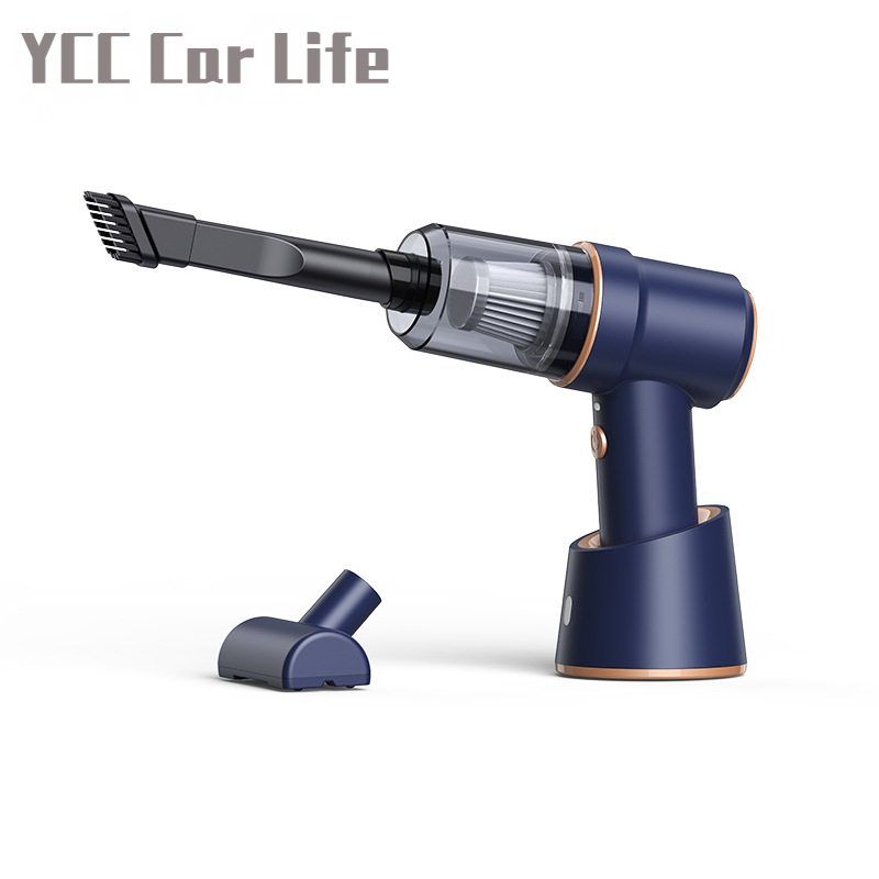 2 in 1 Car Vacuum Cleaner Wireless Charging Compressed Air Duster Handheld High-power Air Blower Duster For Home Office