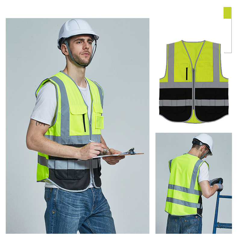 Bicycle Motorcycle Safety Vest Motorcycle Protective Vest High Visibility Reflective Vest Stripes for Night Workwear