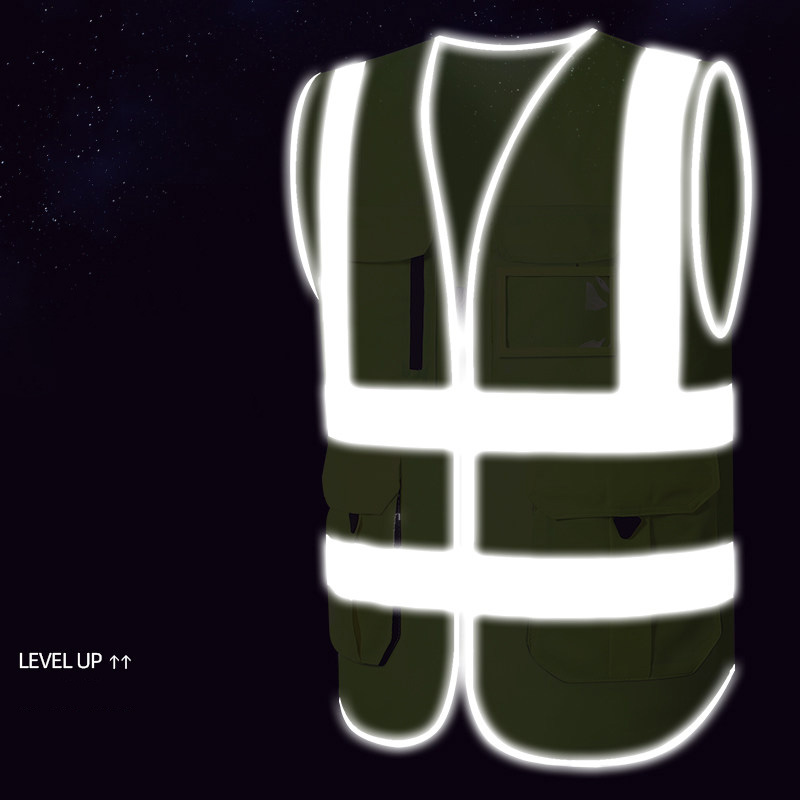 Bicycle Motorcycle Safety Vest Motorcycle Protective Vest High Visibility Reflective Vest Stripes for Night Workwear