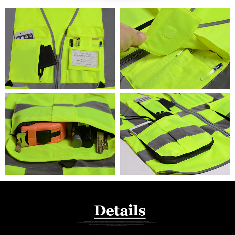 Bicycle Motorcycle Safety Vest Motorcycle Protective Vest High Visibility Reflective Vest Stripes for Night Workwear