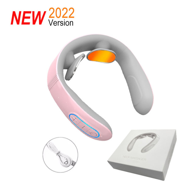New Smart Neck and Shoulder Massager Rechargeable Battery Electric Massager Far Infrared Heating Pain Relief Relax Neck Physioth