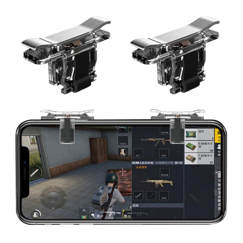 Phone Gamepad Trigger Fire Button Aim Key L1R1 Shooter Controller PUBG Lightweight And Portable For IPhone/HUAWEI/Samsung Phone