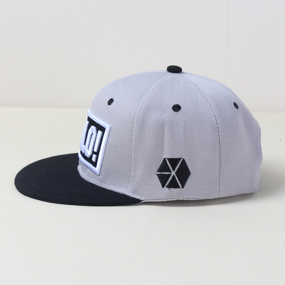 New hip hop baseball cap unisex HELLO letter embroidery snapback cap wild cotton hat four seasons universal outdoor sun hat