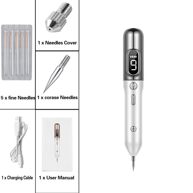 Professional Laser Picosecond Pen Blue&Red Tattoo Remover Laser Pen Freckle Acne Cleaner Mole Dark Spot Pigment Removal Machine