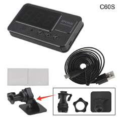 KM/h MPH Car GPS Speedometer Big Fonts LED Display C60s Odometer Car Head Up Display Altitude Display Projector