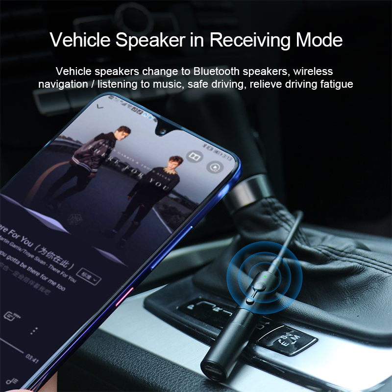 Speaker Systems Bluetooth 5.0 2-in-1 3.5mm Jack Audio Aptx Wireless Adapter AUX for TV Headphones PC Car