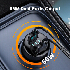 65W SuperVooc 2.0 Car Charger + 40W /22.5W Super Charge Fast Car Charging