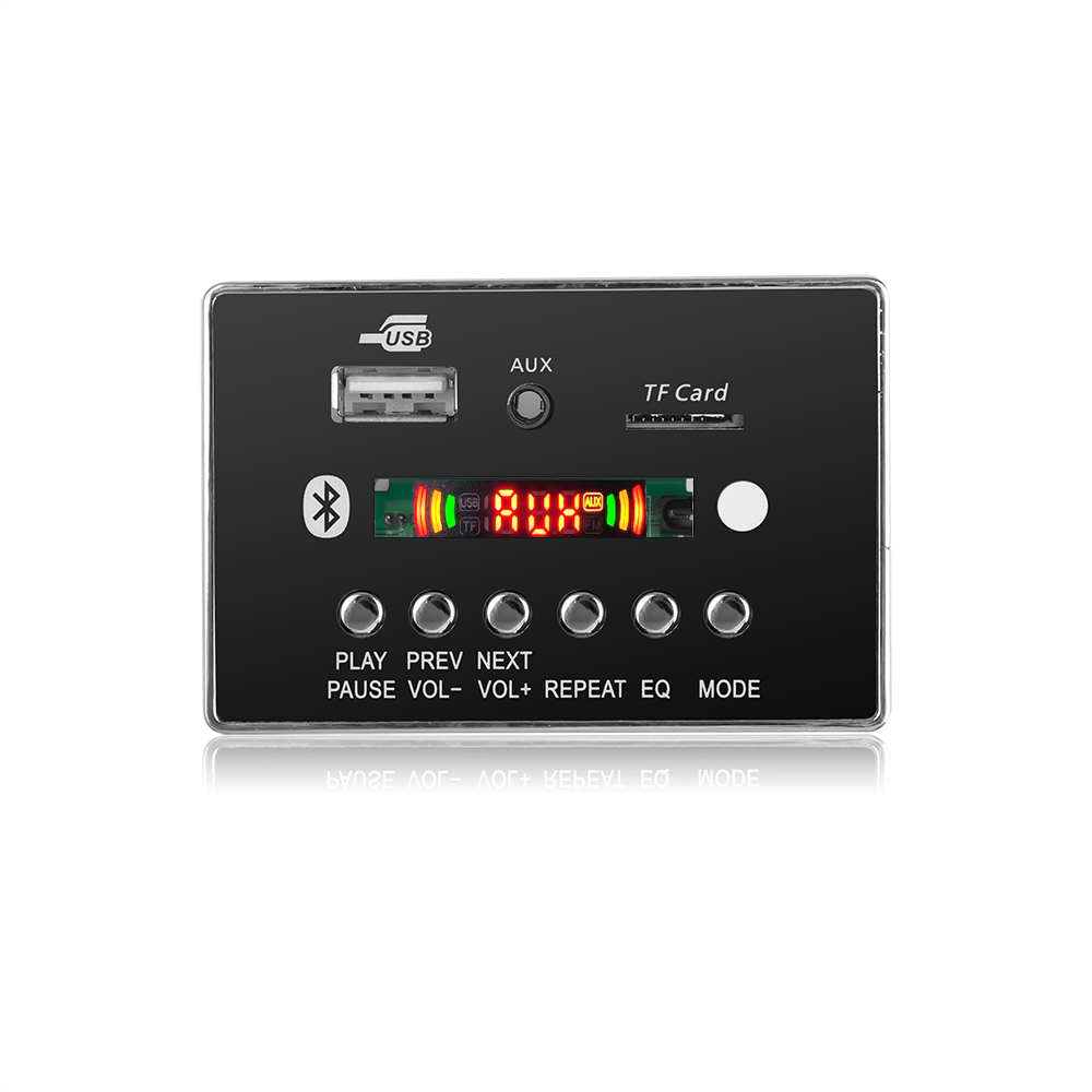 12V Car MP3 Player Bluetooth MP3 Decoder Decoding Board Module Remote Board Module Support TF USB FM Recorder Call Hands-free