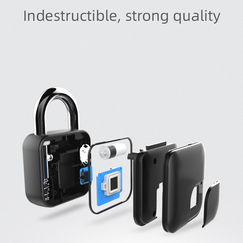 Fingerprint Padlock Bluetooth Waterproof Smart Padlock Cabinet Lock Cabinet Lock Dormitory Anti-Theft Bag Luggage Lock