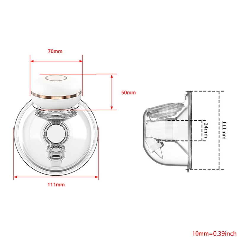Hands Free Electric Breast Pump Wearable Breast Pump Breastfeeding Milk Collector Automatic Milker Extractor USB Rechargable