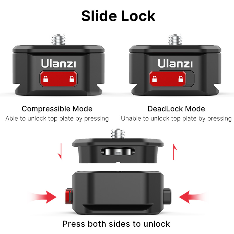 Claw Arca Swiss Quick Releae Plate Mount for DSLR Gimbal Gopro Action Camera Tripod Slider Quick Switch System for Tripod