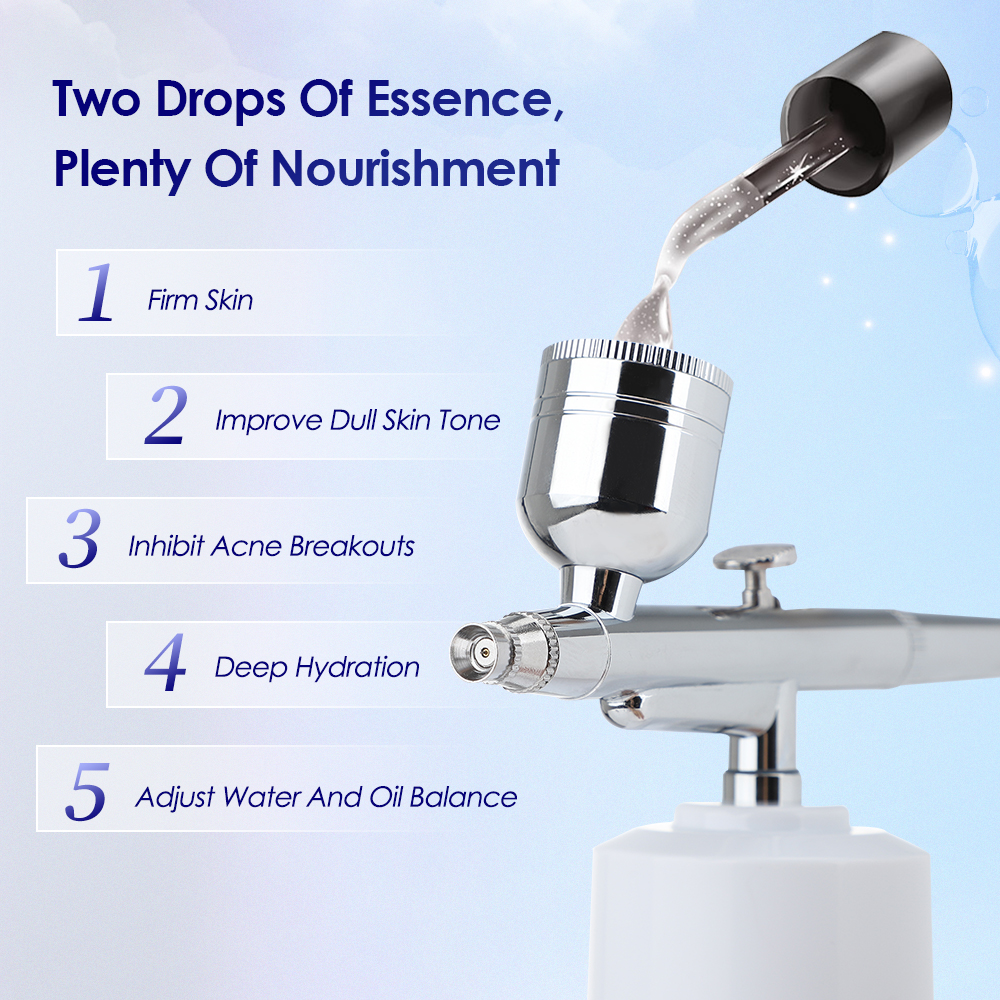 Portable Air Brush Kit Airbrush with Compressor Water Air injector Gun For Nails Art Paint Makeup Pastry Cake Nano Facial Spray