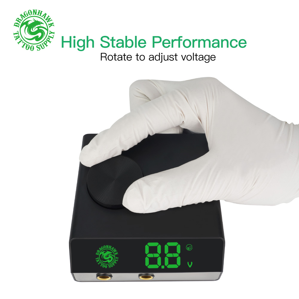 Professional Tattoo Power Mini Dragonhawk Portable LCD Power Dual Mode Switch Tattoo Pen Power Supply