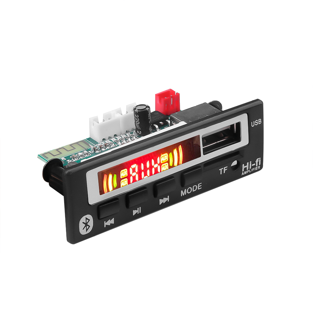 Car Audio USB TF FM Radio Module Wireless Bluetooth 5V 12V MP3 WMA Decoder Board MP3 Player with Remote Control For Car