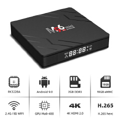 Mini Smart TV Box 1GB 8GB Android 9.0 tv box RockChip RK3228A 2.4G 5G Wifi 4K TVbox Media Player Set Top box